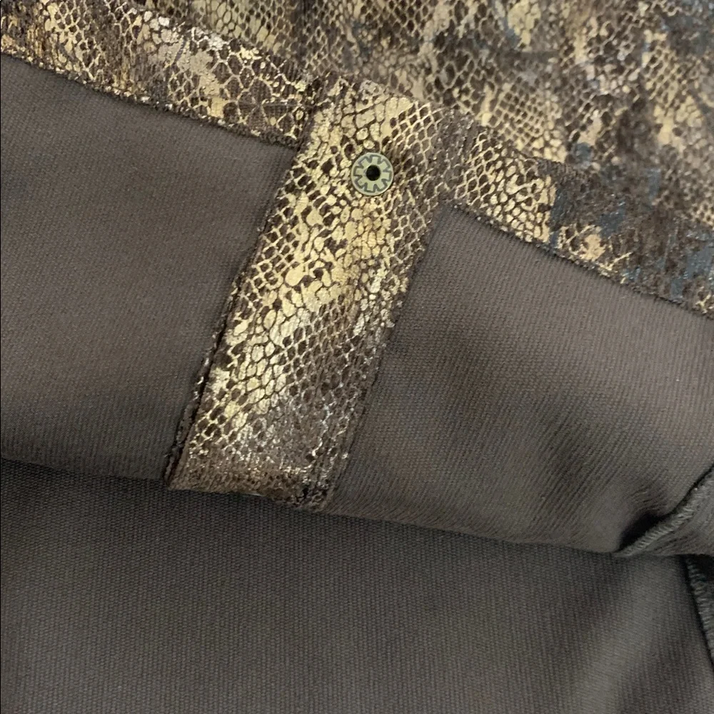 Chico's Dark Brown Metallic Jacket Sz 2 $119 - Picture 11 of 11